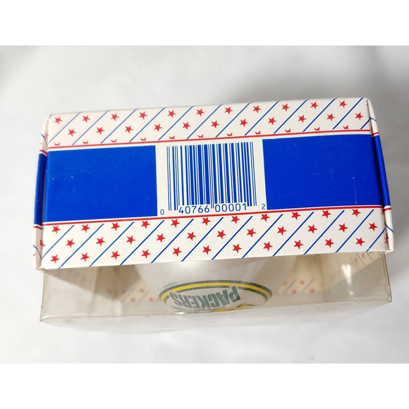 Green Bay Packers Christmas Ornament NFL Football White Glass Original Box - Picture 4 of 8